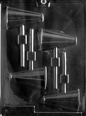 Cheerleader Megaphone Lolly Chocolate Mold - LPS020