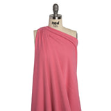 Cotton and Polyester French Terry - Rose Pink - Deadstock