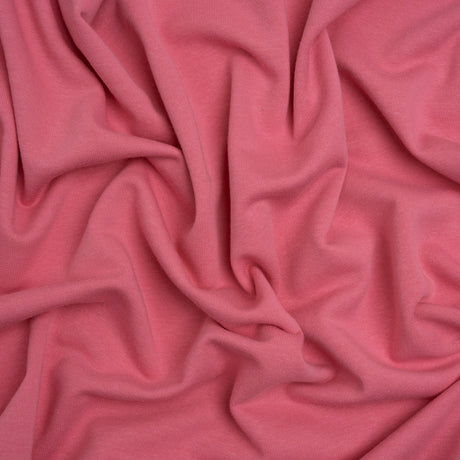Cotton and Polyester French Terry - Rose Pink - Deadstock