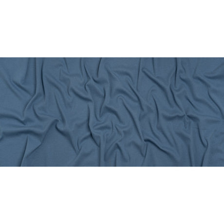 Stretch Cotton 2x2 Rib Knit - Country Blue - Deadstock