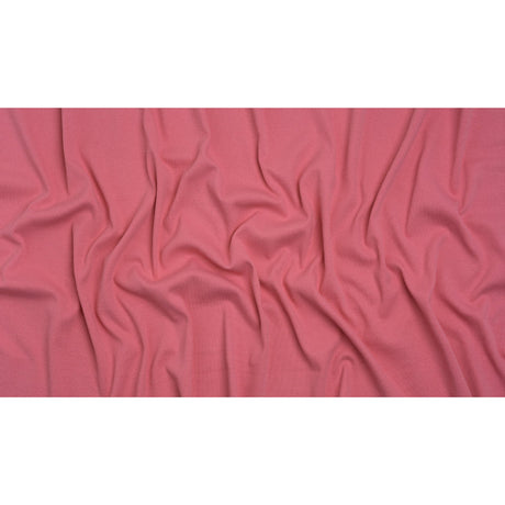 Stretch Cotton 2x2 Rib Knit - Rose Pink - Deadstock