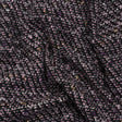 Light Pink, Black and Silver Metallic Fringe Acrylic Boucle Woven