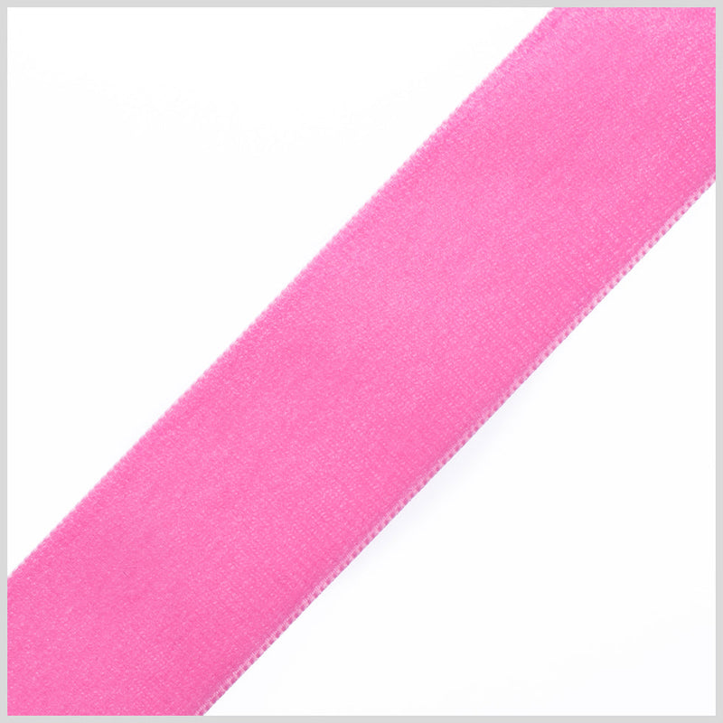 1.375" Shocking Pink Nylon Velvet Ribbon