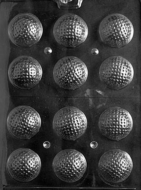 3D Golf Balls Chocolate Mold - LPS051