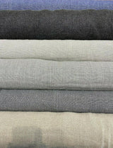 Highland Blue 100 Percent Belgian Linen Fabric - Blue, Woven, 54" Width (1 Yard)