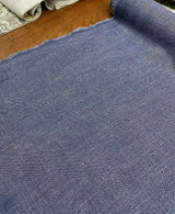 Highland Blue 100 Percent Belgian Linen Fabric - Blue, Woven, 54" Width (1 Yard)