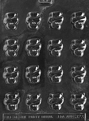 Bite Size Snowman Heads Chocolate Mold - LPC123