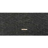 Black, White and Gold Boucle Striped Acrylic Tweed