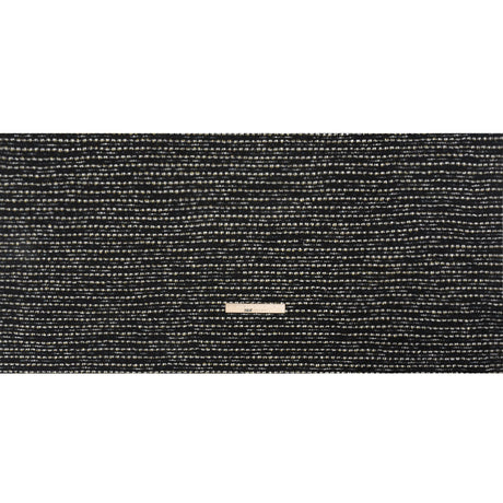 Black, White and Gold Boucle Striped Acrylic Tweed