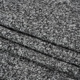 Black and White Tweedy Wool Blend Boucle
