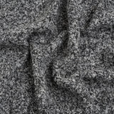 Black and White Tweedy Wool Blend Boucle