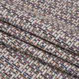 White and Rainbow Acrylic Tweed