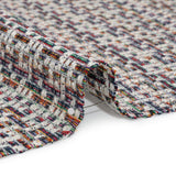 White and Rainbow Acrylic Tweed