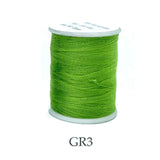 200 Yards Green Tone Polyester Thread Small Size for Sewing and Crafting