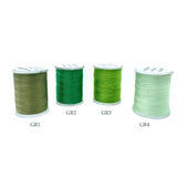 200 Yards Green Polyester Thread Small Spool for Stitching and Quilting
