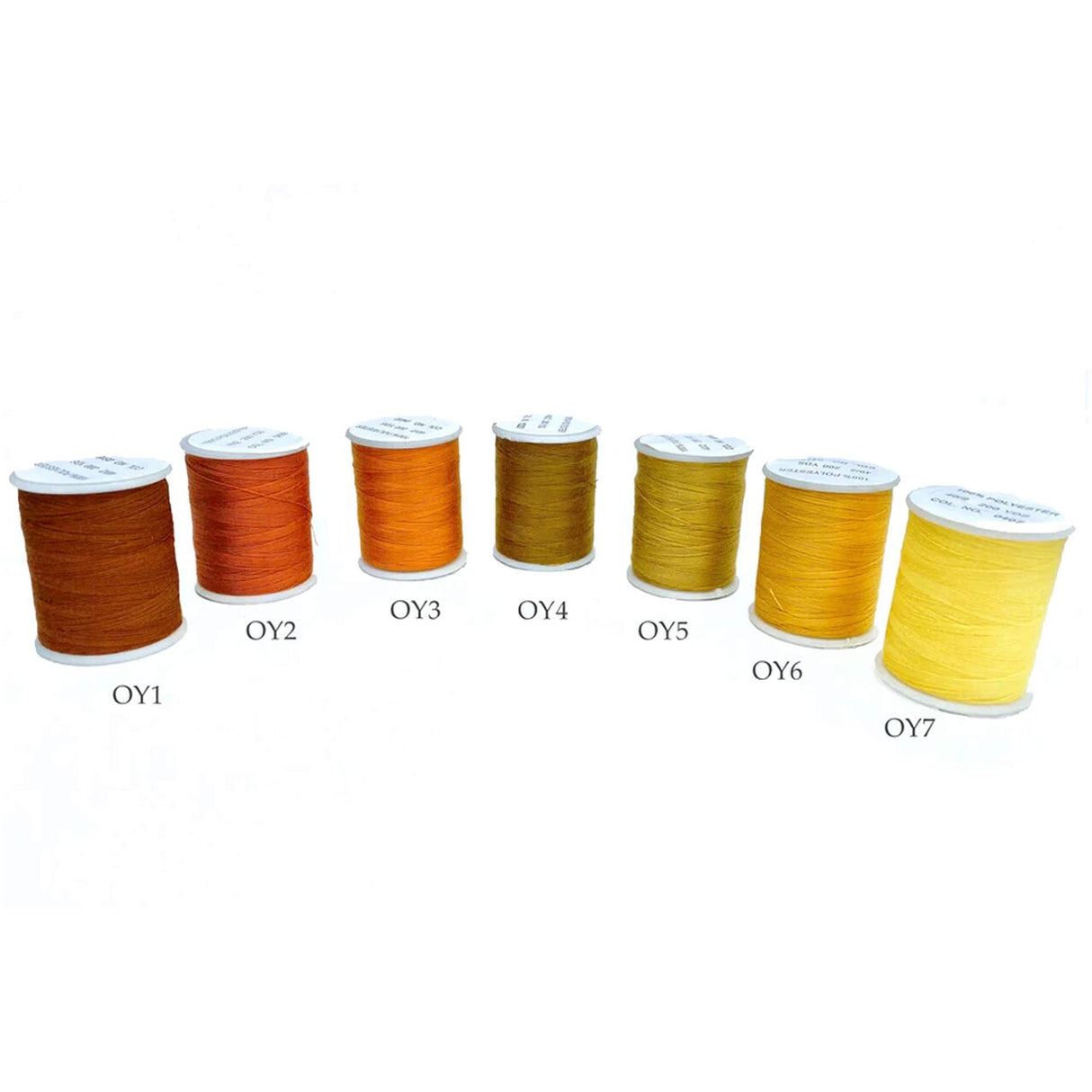 200 Yards Durable Polyester Thread Orange or Yellow Small Size for Fabric Projects