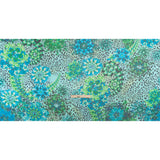 Blue and Green Jungle Fun Silk Voile