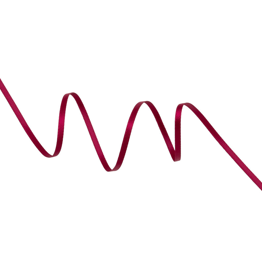 Satin Ribbon Double Faced - 0.125" - Wine