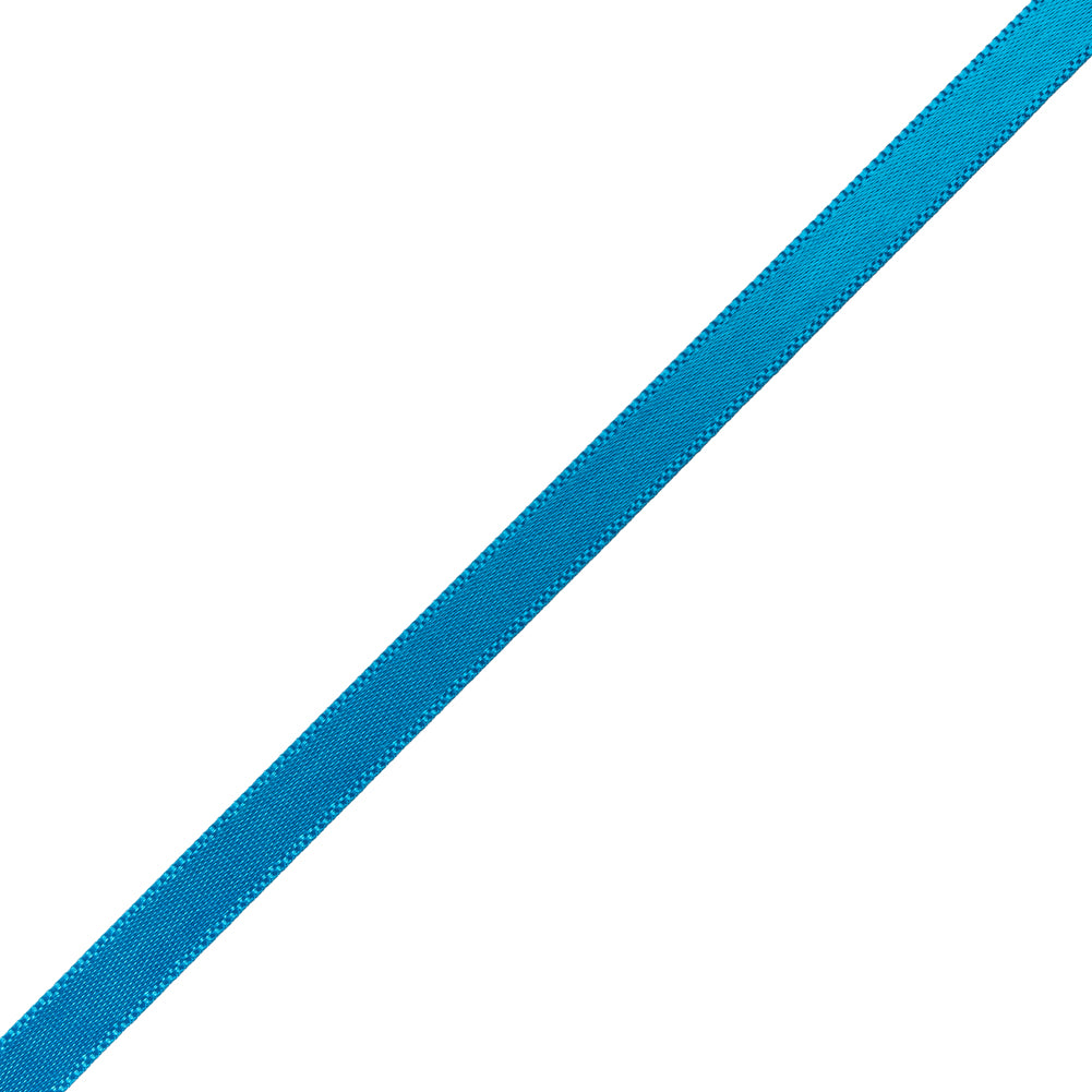 Satin Ribbon Double Faced - 0.25" - Bright Blue