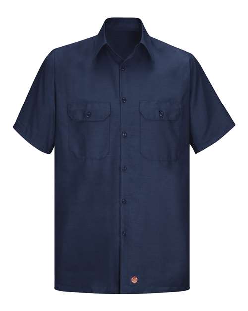 Red Kap Men's Ripstop Short Sleeve Work Shirt