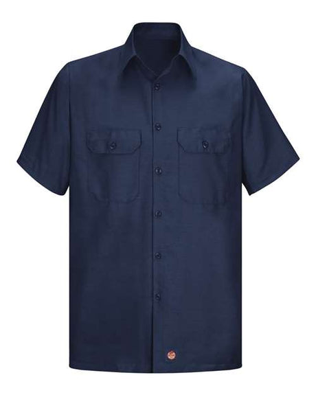 Red Kap Men's Ripstop Short Sleeve Work Shirt