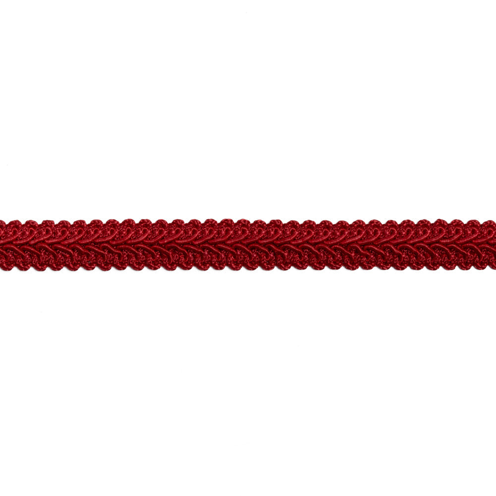 Gimp Braided Trim - 0.5" - Red Classic