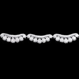 Venise Lace Trim - 0.875" - White Waves and Dots