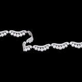 Venise Lace Trim - 0.875" - White Waves and Dots