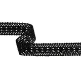 Gimp Braided Trim - 1.5" - Black Chains and Twists