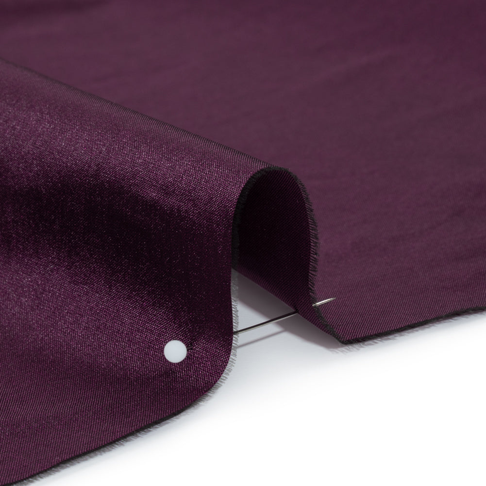 Polyester Taffeta - Plain Dyed Aubergine - Bellamy Collection