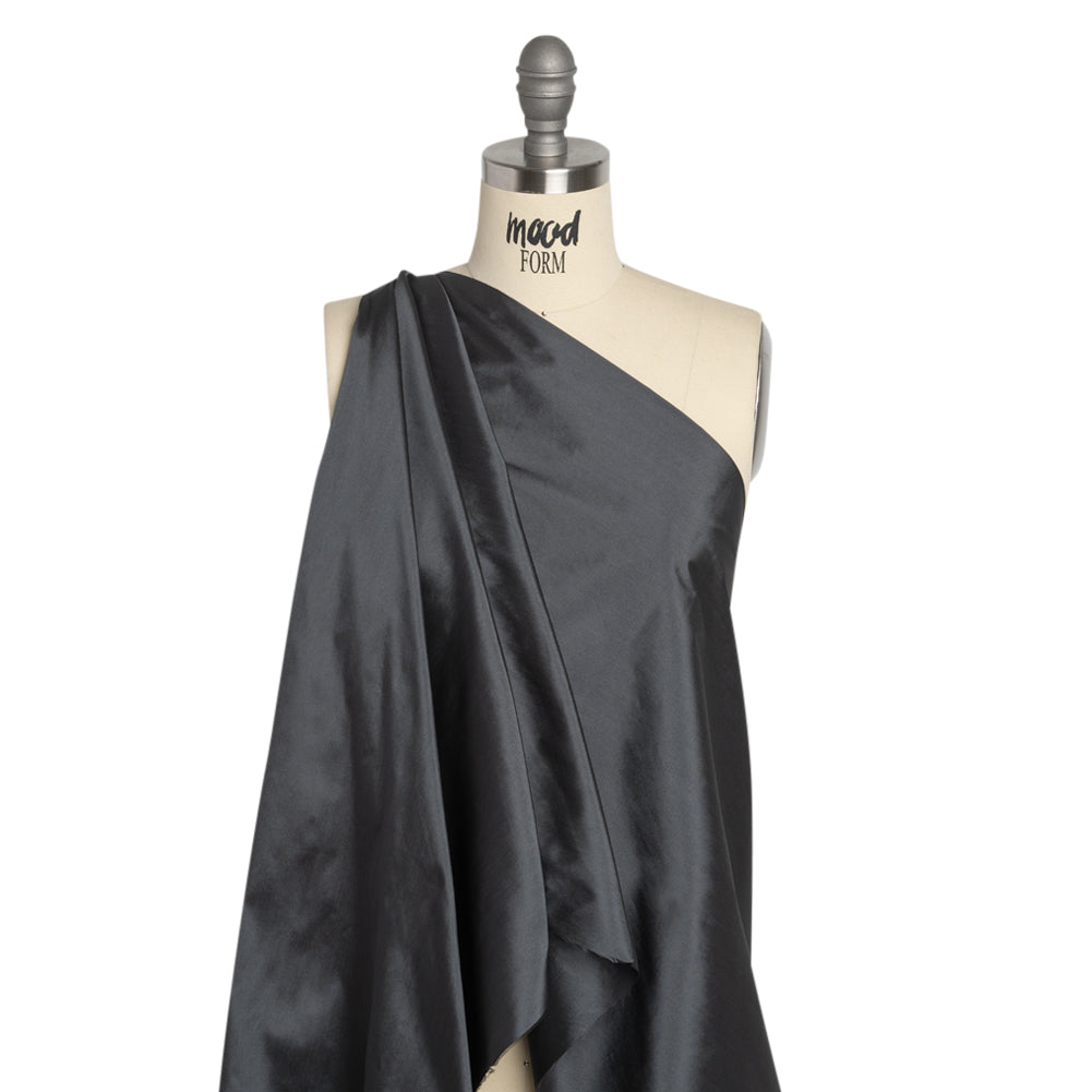 Polyester Taffeta - Plain Dyed Charcoal - Bellamy Collection