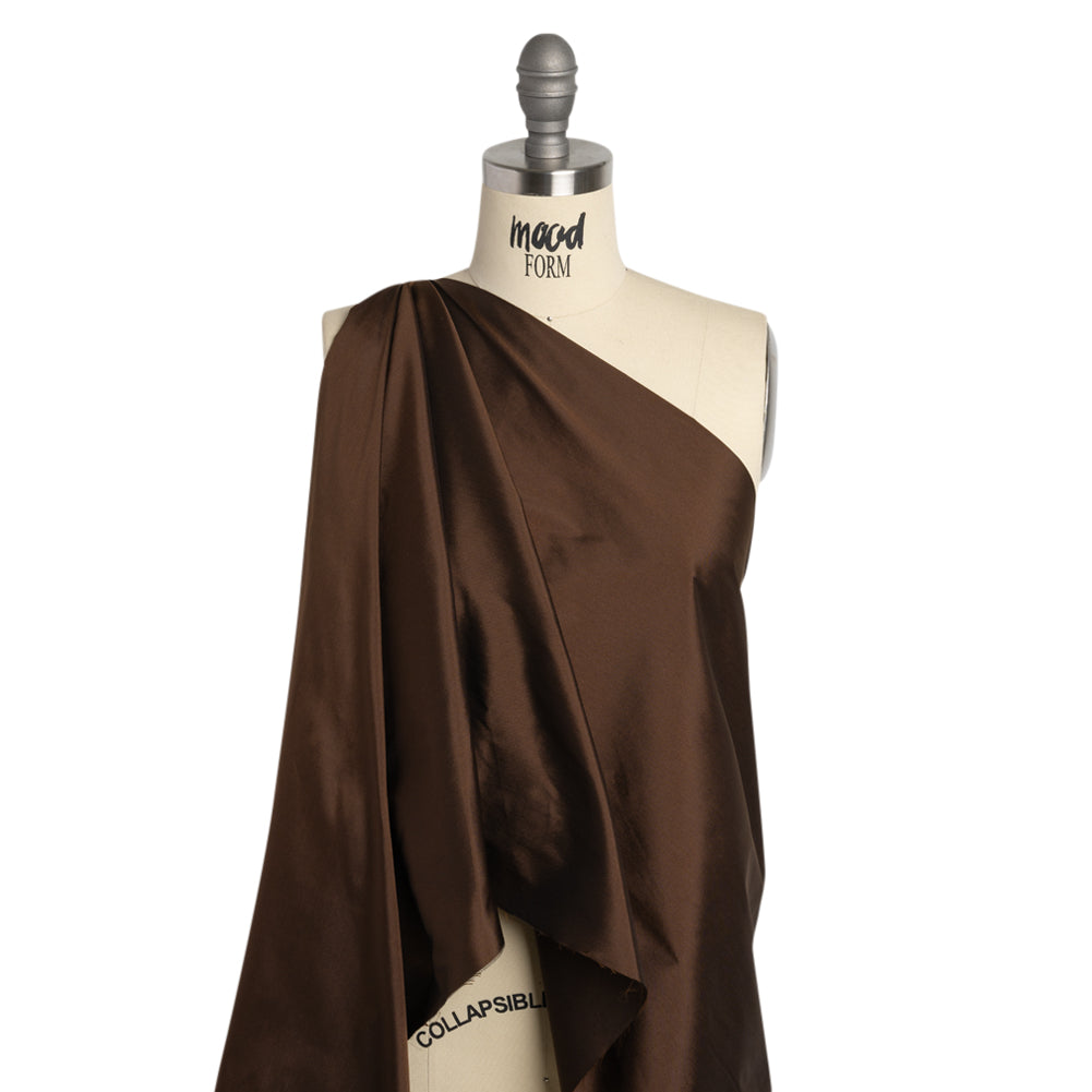 Polyester Taffeta - Plain Dyed Chocolate - Bellamy Collection