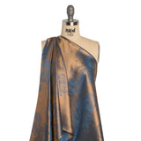 Dragons Jacquard Lining - Blue and Beige Bi-Color - Thalia Collection