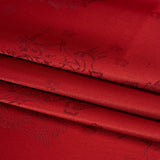 Dragons Jacquard Lining - Red and Maroon Bi-Color