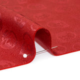 Skulls Jacquard Lining - Red and Maroon Bi-Color