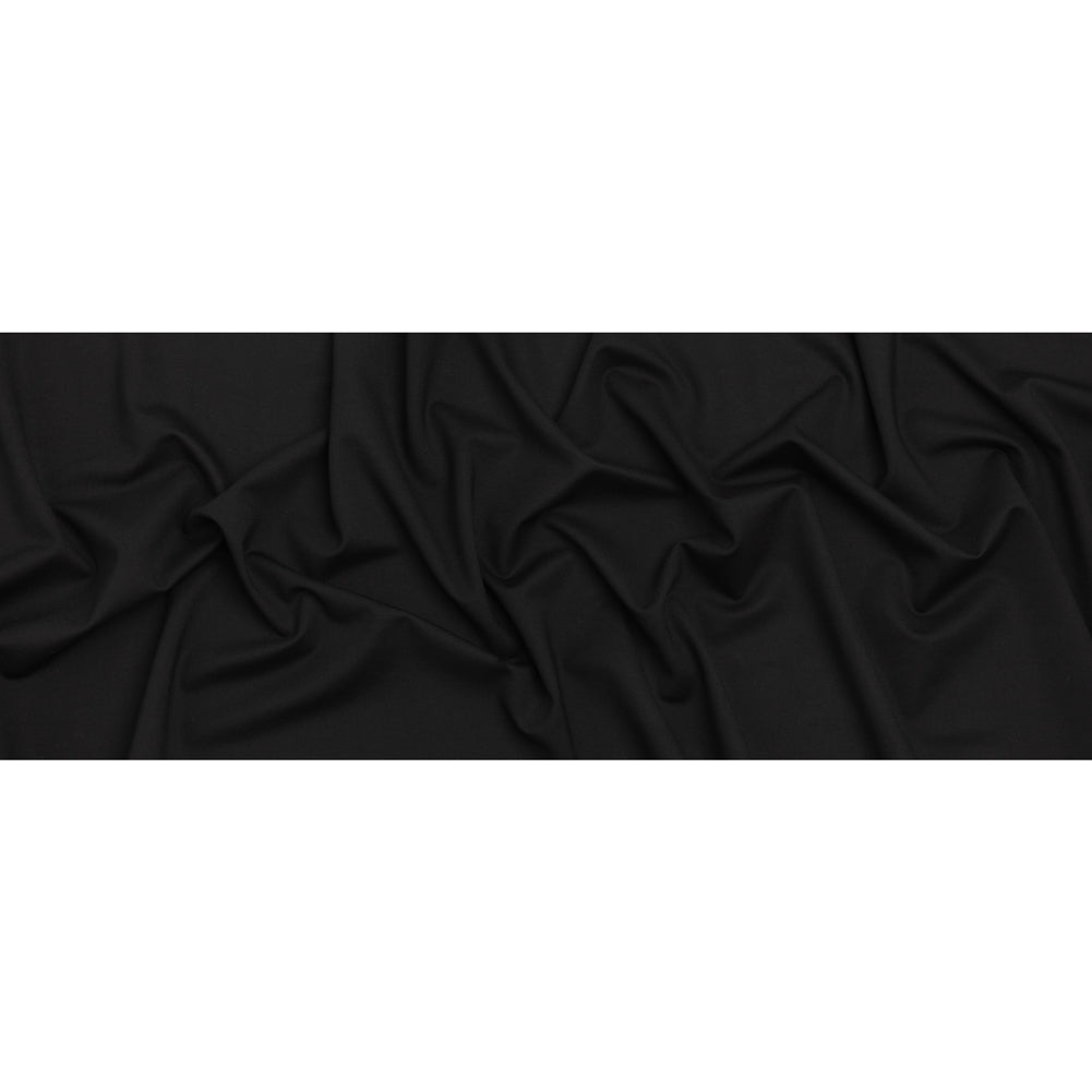 Stretch Rayon Blend Ponte Knit - Black - Deadstock