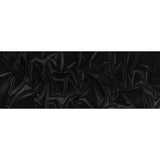 Stretch Polyester Velour - Black - Deadstock