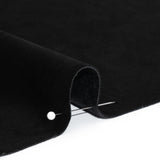 Polyester Velvet - Black - Deadstock