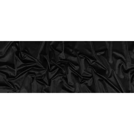 Polyester Velvet - Black - Deadstock