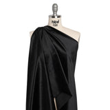 Polyester Velvet - Black - Deadstock