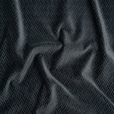 Embossed Polyester Velvet - Gray Woven Lattice - Deadstock