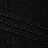Embossed Polyester Velvet - Black Bead and Reel - Deadstock