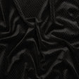 Embossed Polyester Velvet - Black Bead and Reel - Deadstock