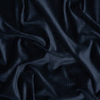 Embossed Polyester Velvet - Navy Little Squares - Deadstock