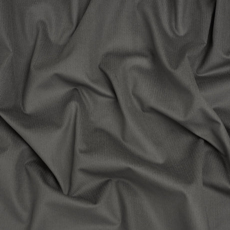 Coolmax Poly Cotton Corduroy, Moisture Wicking - Gray Cobble - Deadstock