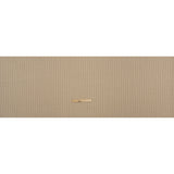 Brushed Wool Blend Twill - Beige and Brown Chalk Stripes - Deadstock
