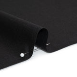 Stretch Wool Suiting - Heathered Black - Deadstock