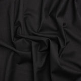 Stretch Wool Suiting - Heathered Black - Deadstock