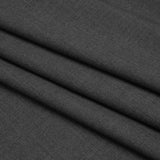 Wool Blend Twill Suiting - Heathered Cool Gray - Deadstock