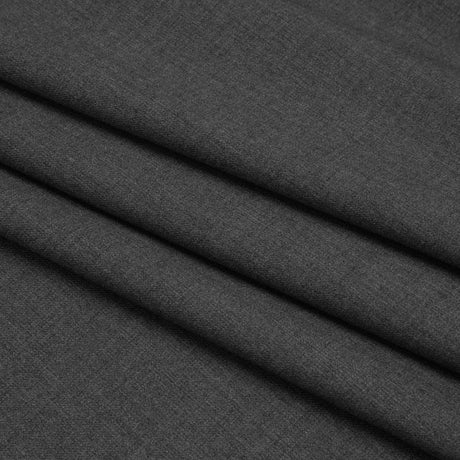 Wool Blend Twill Suiting - Heathered Cool Gray - Deadstock
